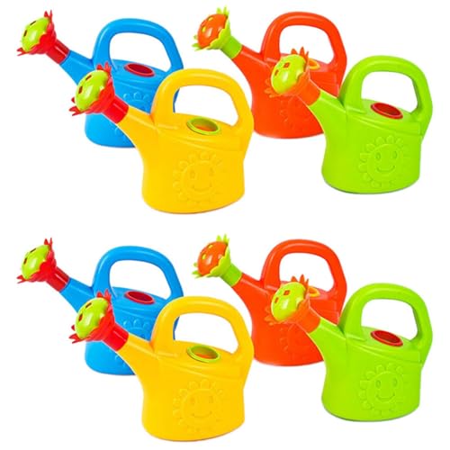 Mocturnity 8 Stück Gießkannen aus Kunststoff, Hühnerbewässerung, Garten, Gießkannen, Kinder, Strand, Bad, Gießkannen, zufällige Farbe von Mocturnity