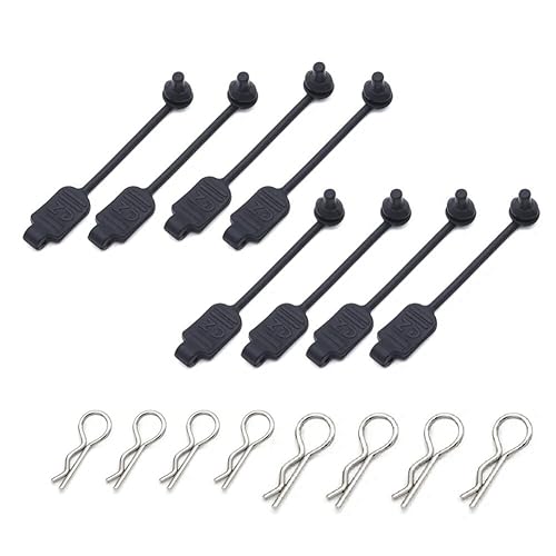 Mocturnity 8 Stück RC-Karosserieclip, Gummi-Halterung, Festes Schnallenschloss 8301, Ersatzteile für Arrma 1/8, 1/10, 1/16 Fahrzeuge von Mocturnity