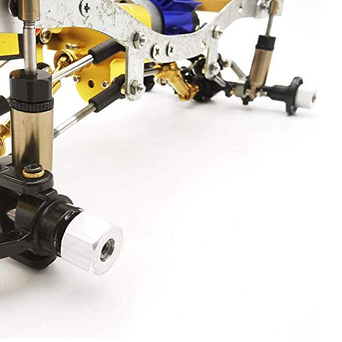 Mocturnity 8 Stück Serie 5 mm bis 12 mm Hexagonaler Adapter für Kombinator-Radnaben aus Metall für D12 C14 C24 B14 B16 MN D90 D91 Upgrade Teile für RC Auto, Rot von Mocturnity
