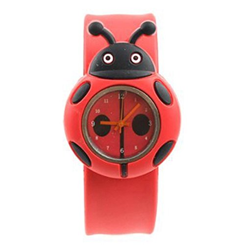Mocturnity Armbanduhr für Kinder, Jungen, Mädchen, Cartoon, niedlich, aus Silikon – Farbe: Rot Mocturnity Armbanduhr für Kinder, Jungen, Mädchen, Cartoon, niedlich, aus Silikon – Farbe: Rot von Mocturnity