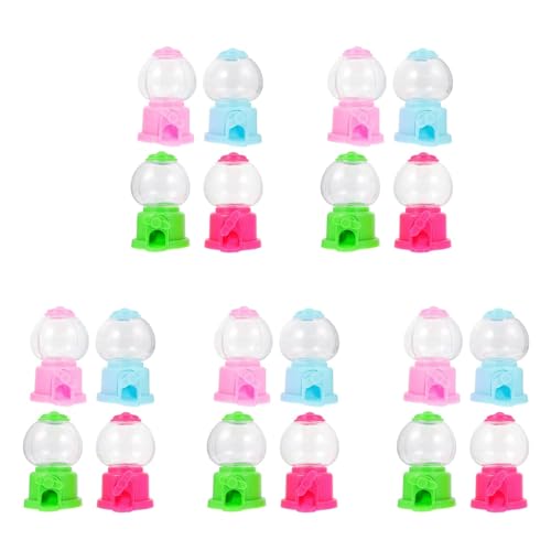 Mocturnity Gumball Maschine, 3,7 Zoll Mini Spender für Süßigkeiten, Gumball, Maschinen für Geschenke für Kinderpartys (20 Stück) von Mocturnity
