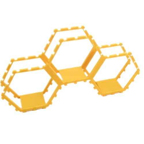 Mocturnity Hexagonaler Wabenspleißrahmen Hexagonal Spielzeug Showcase Stand Display Rack Gelb Gelb Mocturnity Hexagonaler Wabenspleißrahmen Hexagonal Spielzeug Showcase Stand Display Rack Gelb Gelb von Mocturnity