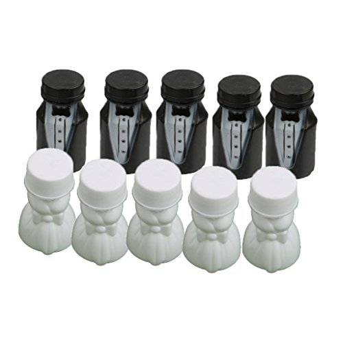 Mocturnity Hochzeit Braut und Braeutigam Blase Flasche 1 Saetze (24pcs) von Mocturnity