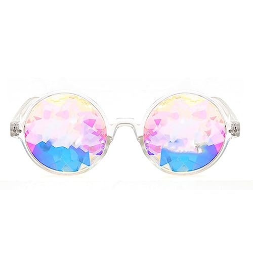 Mocturnity Kaleidoskop rave Festival Sonnenbrille Beugte Linse-Transparent Mocturnity Kaleidoskop rave Festival Sonnenbrille Beugte Linse-Transparent von Mocturnity