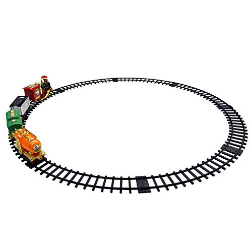 Mocturnity Kinder Lichter und Geräusche Weihnachten Elektrozug Set Eisenbahnschienen Spielzeug Baby Home Zugsets für Kinder Geschenk von Mocturnity