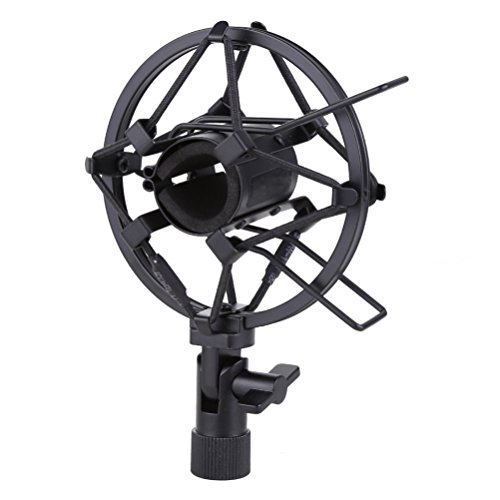 Mocturnity Miniphon-Schock-Montage, 25 mm, für 23 mm - 27 mm Durchmesser, Kondensatormikrofon, Schwarz von Mocturnity