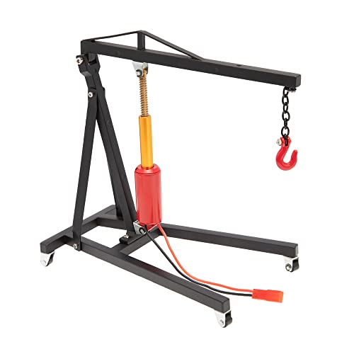 Mocturnity Motorwartungshalterung für Elektrokran, Metall, Motorhalterung für 1/10 RC Raupenauto für TRX4 Axial SCX10, Schwarz von Mocturnity