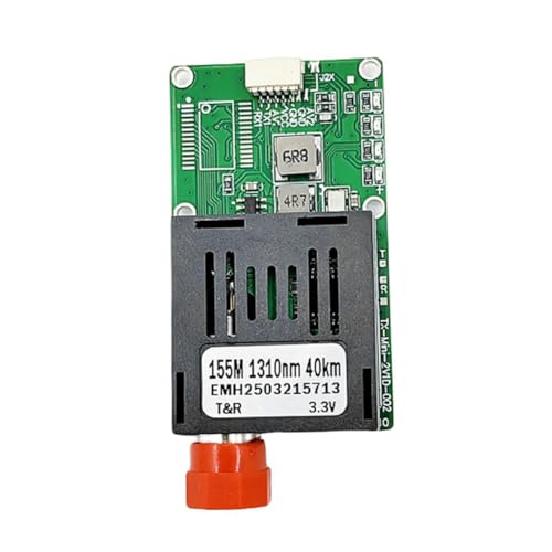 Mocturnity Optisches TTL-Transceiver-Modul für Drohnen, Schnittstelle FC RX/TX/AV/VCC/GND, Optisches Endgerät 40 km, UART/SBUS A Faser A. von Mocturnity