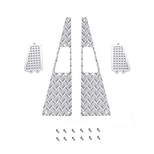 Mocturnity für MN D90 D99S MN99S 1/12 RC Auto Upgrade Teile Metall Antiblockieren Platte Einlass Gitter ZubehöR von Mocturnity