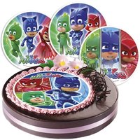 Tortenauflage für PJ Mask Geburtstag Torte, 1 Stück von Modecor