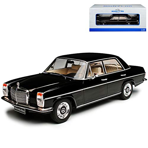 Model Car Group Mercedes-Benz 220/8 Strich-Acht Limousine Schwarz W114 1967-1976 1/18 Modell Auto von Model Car Group