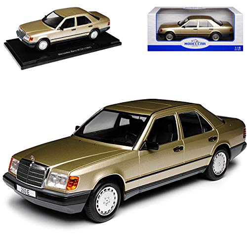 Model Car Group Mercedes-Benz E-Klasse 260 E W124 Limousine Metallic Gold 1984-1997 1/18 Modell Auto von Model Car Group