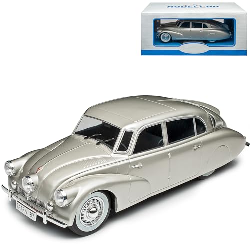 Model Car Group Tatra 87 Limousine Silber 1937-1950 1/18 Modell Auto von Model Car Group