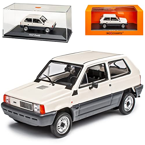 FIAT Panda Typ 141 34 Cream Weiss 1980-2003 1/43 Minichamps Maxichamps Modell Auto mit individiuellem Wunschkennzeichen von Model Car Group