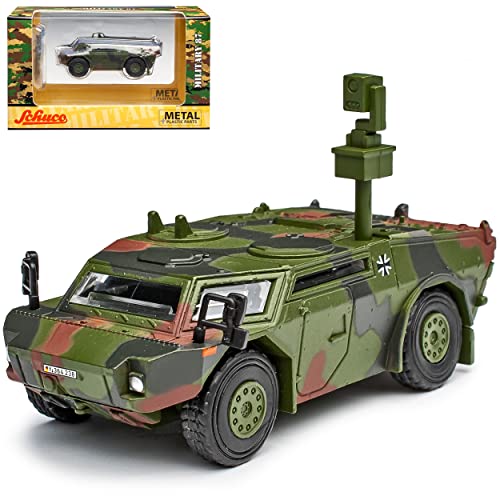 Fennek Spähwagen Wüstenfuchs Bundeswehr 1/87 Schuco Modell Auto mit individiuellem Wunschkennzeichen von Model Car