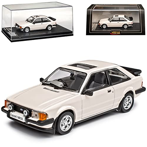 Ford Escort MK3 XR3i 3 Türer Weiss 3. Generation 1980-1986 1/43 Vitesse Modell Auto von Model Car