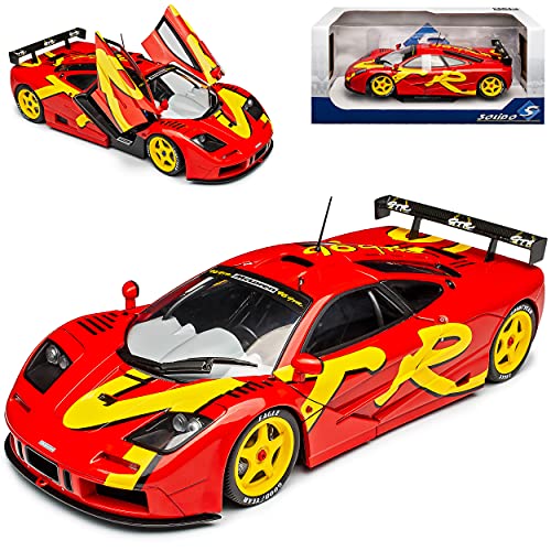 McLaren F1 GTR Rot 1993-1997 1/18 Solido Modell Auto von Model Car Group