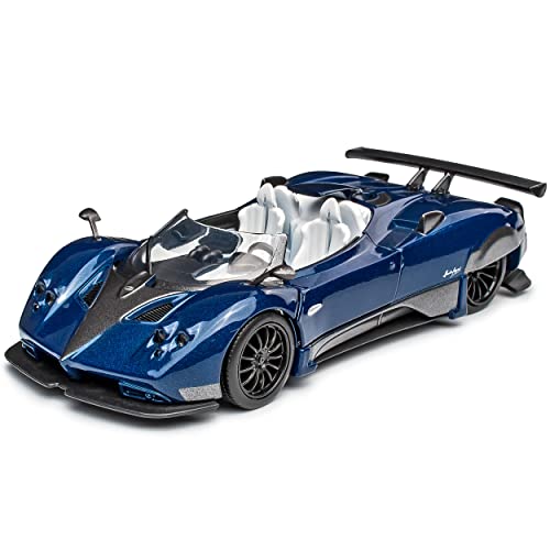Pagani Zonda HP Barchetta Roadster Cabrio Blau 2017 1/36 Tayumo Modell Auto mit oder ohne individiuellem Wunschkennzeichen von Model Car Group