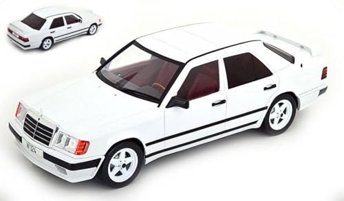 MODELCARGROUP Modell in Maßstab, kompatibel mit Mercedes W124 Tuning 1986 Weiß 1:18 MCG18343 von Model Car Group