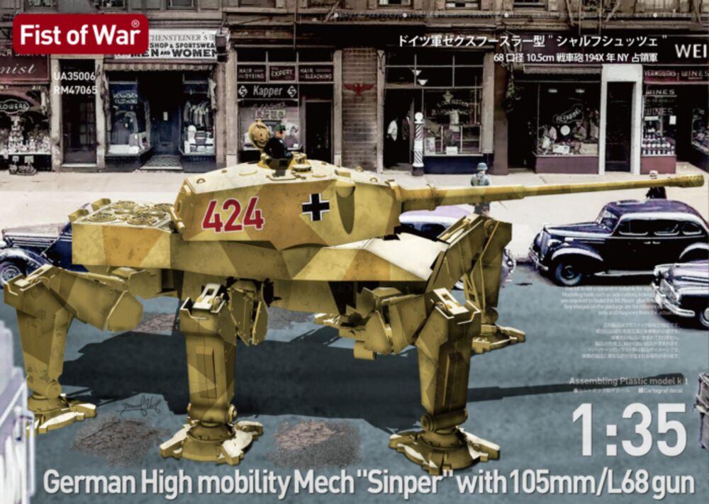 German High mobility Mech Sinper with 105mm/L68 gun - Fist of War German High mobility Mech Sinper with 105mm/L68 gun - Fist of War von Modelcollect