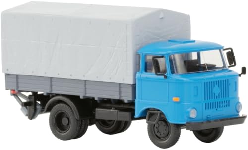 Hädl 121044-03 IFA W50L Holzpritsche, Plane und Ladebordwand (hellblau) von Modellbahnshop Korn