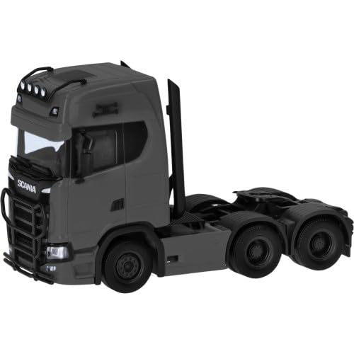 Herpa 314053-005 H0 Scania CS 20 HD Zugmaschine 3achs (6x4), grau von Modellbahnshop Korn