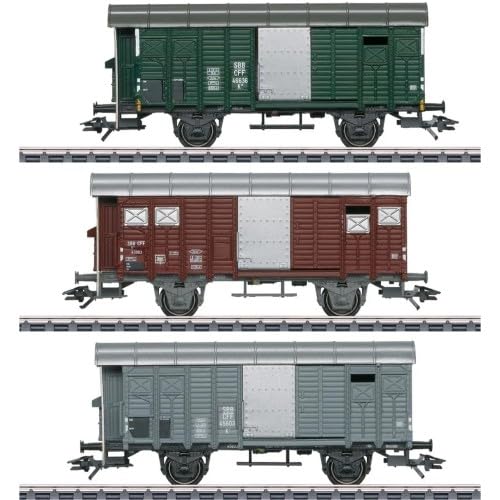 Märklin 46568 Güterwagen-Set mit gedeckten Güterwagen K3, Ep, III von Modellbahnshop Korn