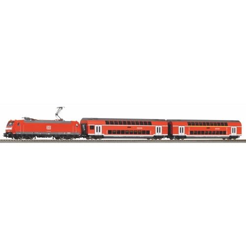 Piko 59102 SmartControl WLAN Set m. Bettungsgleis DB AG VI Doppelstockpersonenzug von Modellbahnshop Korn