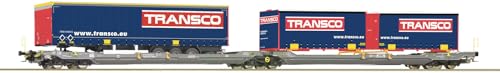 Roco 6600113 H0 Doppeltaschen-Gelenkwagen Sdggmrs 738, T3000e, Hupac, Ep. V-VI Roco 6600113 H0 Doppeltaschen-Gelenkwagen Sdggmrs 738, T3000e, Hupac, Ep. V-VI von Modellbahnshop Korn