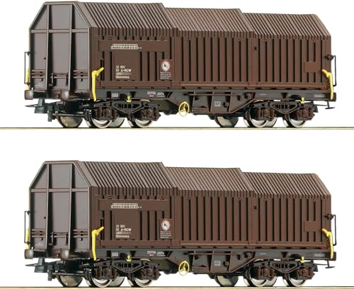 Roco 6600132 H0 2er Set Teleskophaubenwagen Shimmns, ÖBB, RCW, Ep. VI von Modellbahnshop Korn