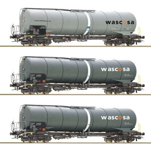 Roco 6600143 H0 3er Set Kesselwagen Zacns, Wascosa, Ep. VI von Modellbahnshop Korn