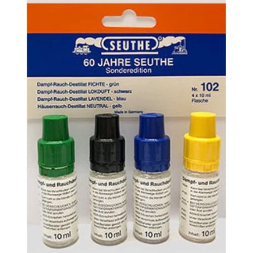 Seuthe-Nr 102 Set Dampf-Rauch-Destillat 4 x 10ml Flasche Seuthe-Nr 102 Set Dampf-Rauch-Destillat 4 x 10ml Flasche von Modellbahnshop Korn