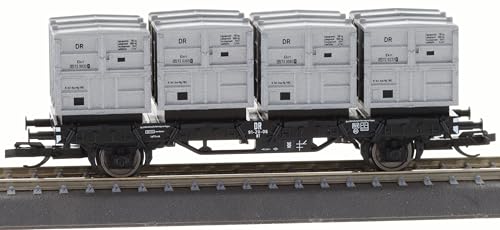 Tillig 14913 TT Behältertragwagen BT DR, Ep. III von Modellbahnshop Korn