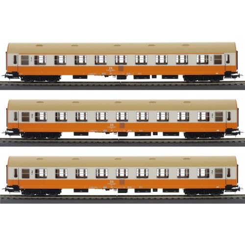 Tillig 70063 H0 3er Set Personenwagen Y/B 70 'Städteexpress', DR, Ep. IV von Modellbahnshop Korn