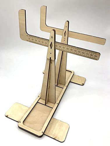 Modellbau Berthold Schwerpunktwaage für Modelle bis 5 kg, Lasercut, Aluminium, Silber von Modellbau Berthold