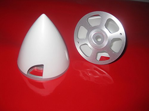 Modellbau Berthold Spinner 38-76 mm 2 Blatt Weiss in 1a Qualität Gröse Wählbar (45 mm Weis, Weis) von Modellbau Berthold