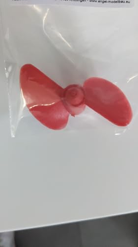 Schiffsschraube Rennschraube von 35-55 mm für M5 Welle Engel Größe Wählbar (55 mm Rot 4052-5) von Modellbau Berthold