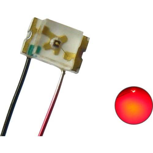 50260 LED SMD 0805 mit Lackdraht (rot) 1 Stück von Modellbau Schönwitz