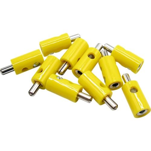 51392 Querlochstecker Bananenstecker 2,6mm gelb (10 Stück) von Modellbau Schönwitz