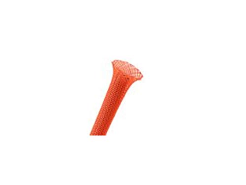 Modellbau-Werkstatt 1m Geflechtschlauch (Kabelschutz) 3mm rot 2,4-6,4mm Ausdehnung (Gewebeschlauch) von Modellbau-Werkstatt