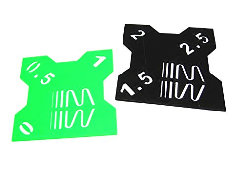 Modellbau-Werkstatt RC Sturzlehre 1:10 schwarz-grün 2 Platten 1°/1,5°/2° und 2,5°/3°/3,5° Quick Camber Gauge Black-Green Modellbau-Werkstatt RC Sturzlehre 1:10 schwarz-grün 2 Platten 1°/1,5°/2° und 2,5°/3°/3,5° Quick Camber Gauge Black-Green von Modellbau-Werkstatt