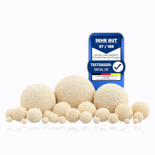 Vielseitigkeit pur! - Schwammgummikugeln 6/8/10/12/15/17er Mix hell, 120St., kreiere realistische und beeindruckende Baumkronen, Landschaften und Büsche, Architektur-Modellbau Hobby Basteln Diorama Vielseitigkeit pur! - Schwammgummikugeln 6/8/10/12/15/17er Mix hell, 120St., kreiere realistische und beeindruckende Baumkronen, Landschaften und Büsche, Architektur-Modellbau Hobby Basteln Diorama von Modellbauwerk