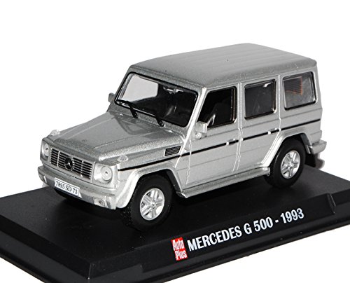 Modellcarsonline Mercedes-B G-Klasse G500 Silber V8 1993 W463 1/43 Sonderangebot Modell Auto mit individiuellem Wunschkennzeichen von Modellcarsonline