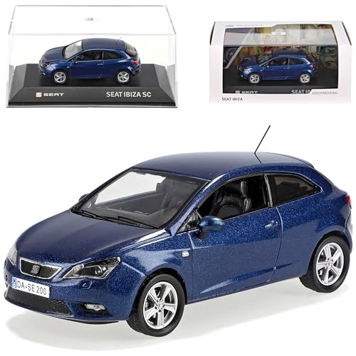 Modellcarsonline Seat Ibiza SC Speed Blau 3 Türer New Facelift Ab 2012 6J 1/43 Sonderangebot Modell Auto von Modellcarsonline