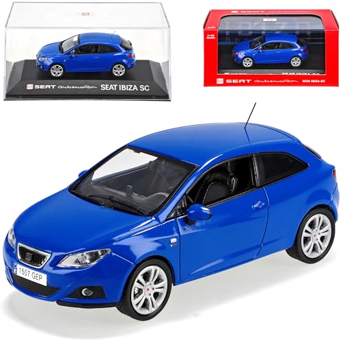 Unbekannt Seat Ibiza Sc Ab 2008 Blau 3 TÜrer 6j 1/43 Modell Auto Modellauto von Modellcarsonline