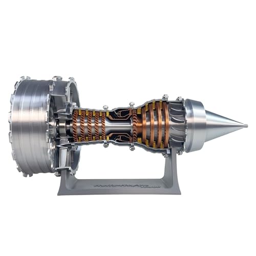 Jet Aircraft Turbofan Turbojet Engine Model Kit 3D DIY Printed Electric Structures Aero Mechanical Science Gift Education Display Desktop Toy (TR-900 Engine, 47.0 cm) von Moderock