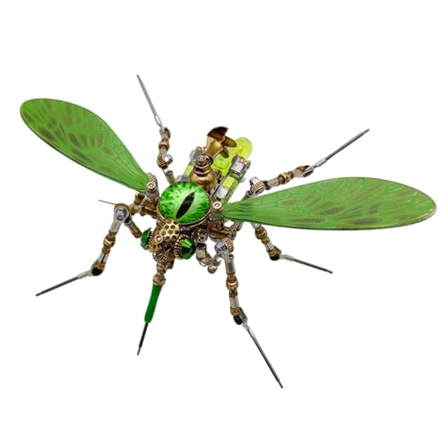 3D Metall Puzzle Insekten, Steampunk Bug Mechanisch Biomechanische Mücke Modellbausatz, DIY Montageblock Puzzle Geschenk Schreibtischdekoration (320 Teile) von ModiTechX