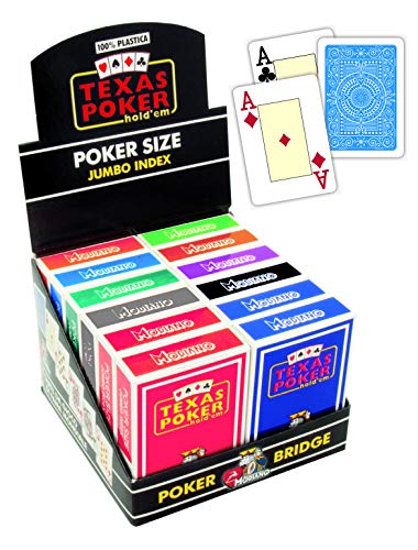 Modiano - Display 12 TLG. Texas Poker 2 Jumbo Index, 3005468 von Modiano