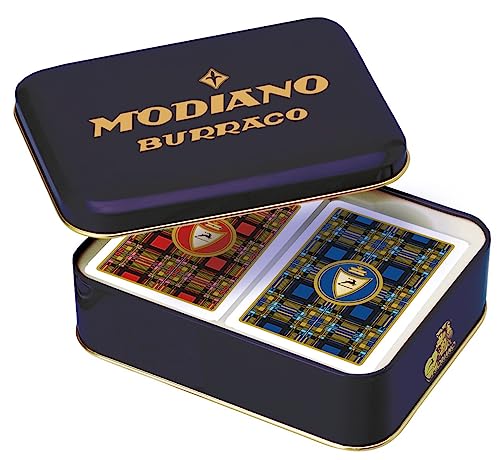 Modiano Buraco-Spielkarten in Blechschachtel von Modiano