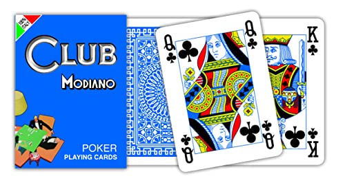 Modiano Club Poker Spielkarten Blau von Modiano